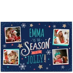 Personalised Christmas Photo Card - Tis' The Season