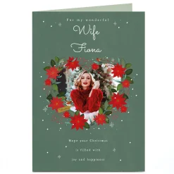Personalised Christmas Photo Card - Christmas Joy & Happiness