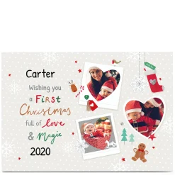 Personalised Christmas Photo Card - First Christmas