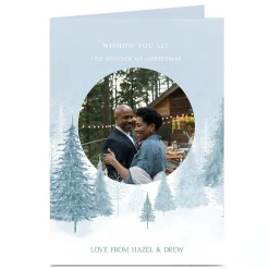 Personalised Christmas Photo Card - The Wonder Of Christmas
