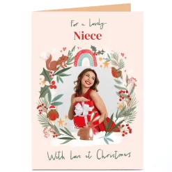 Personalised Christmas Photo Card - With love at Christmas