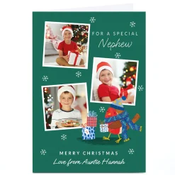 Personalised Christmas Photo Card - For a Special Nephew