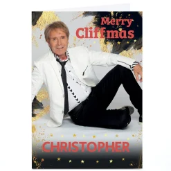 Personalised Cliff Richard Christmas Card - Merry Cliffmas