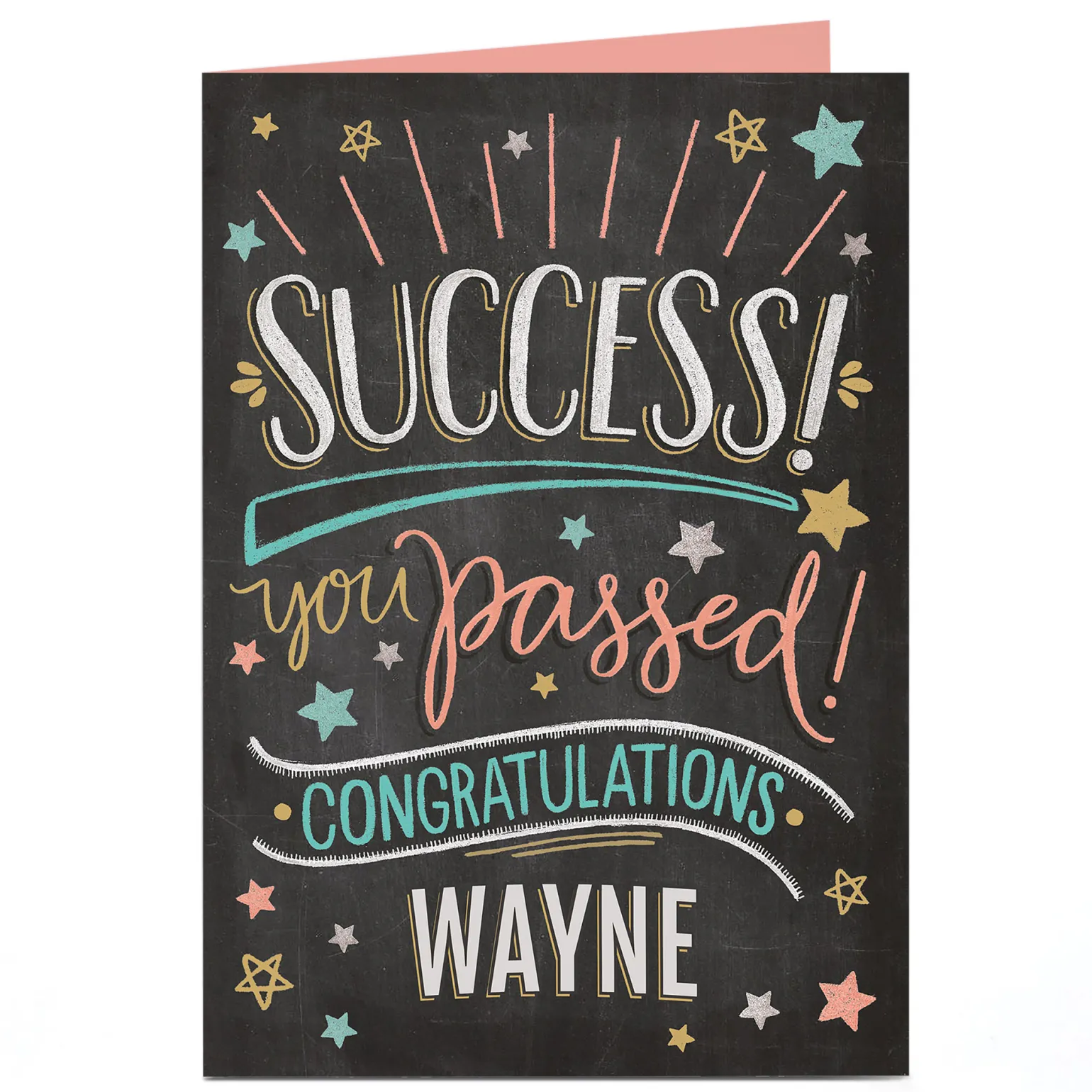 Personalised Congratulations Card - Success!