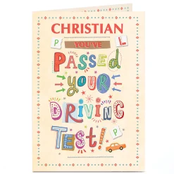 Personalised Congratulations Card - You've Passed Your Driving Test