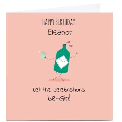 Personalised Cory Reid Card - Let The Celebrations Be-Gin!