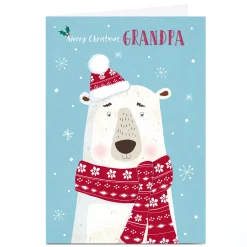Personalised Cory Reid Christmas Card - Grandpa Polar Bear