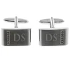 Personalised Cufflinks with Crystal Detail