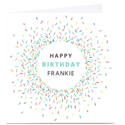 Personalised Dalia Clark Birthday Card - Colourful Sprinkles