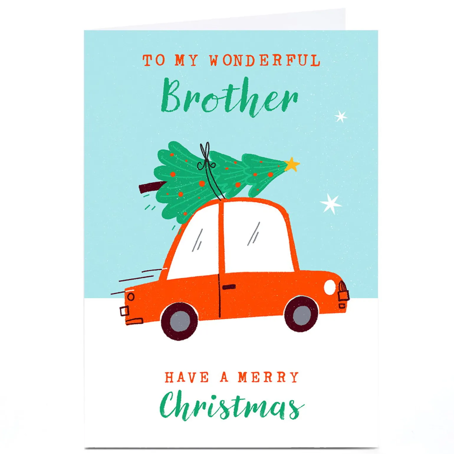 Personalised Dalia Clark Christmas Card - Brother