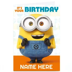 Personalised Despicable Me Card - Minion: It's Your Birthday