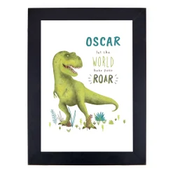 Personalised Dinosaur Print - Let The World Hear Your Roar