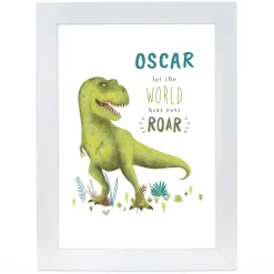 Personalised Dinosaur Print - Let The World Hear Your Roar