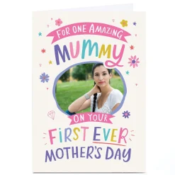 Personalised Ebony Newton Mother's Day Card - Mummy First Ever