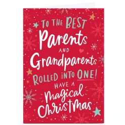 Personalised Ebony Newton Christmas Card - The Best Parents & Grandparents