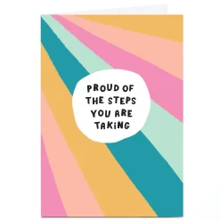 Personalised Ebony Newton Card - Proud Steps