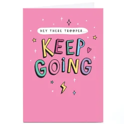 Personalised Ebony Newton Card - Keep Going