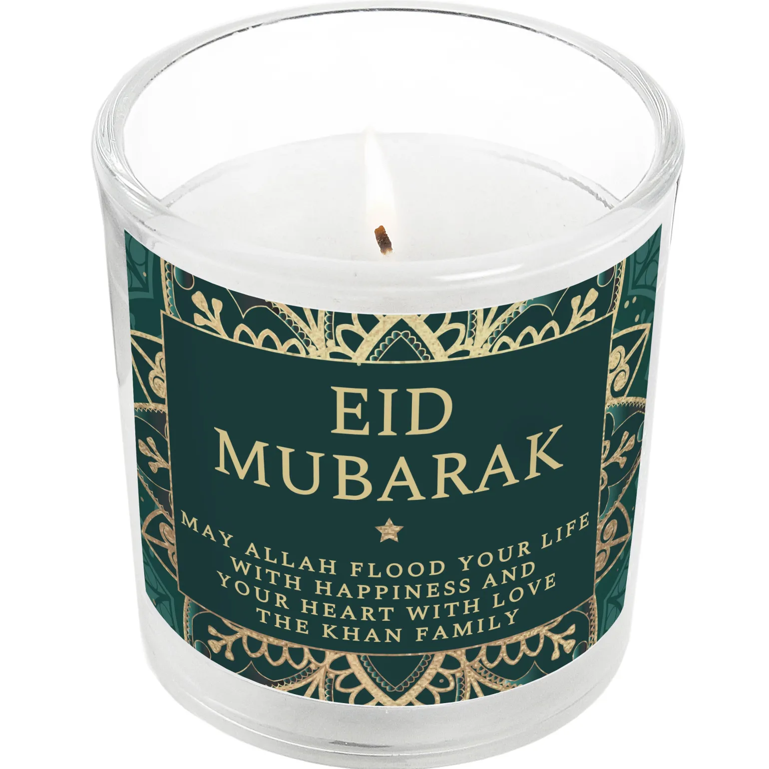 Personalised Eid Jar Candle