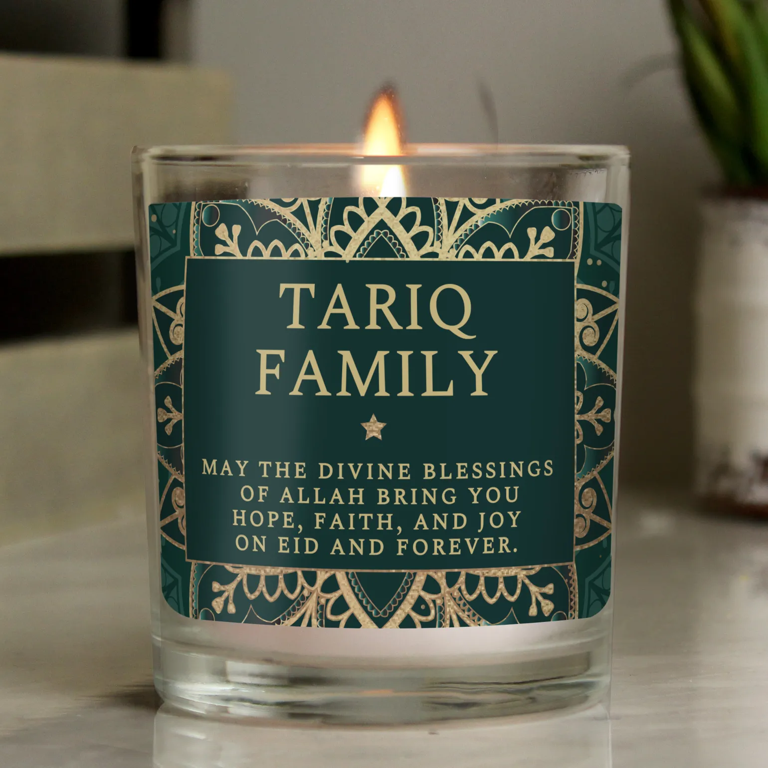 Personalised Eid Jar Candle