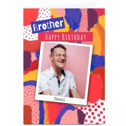 Personalised Emma Isaacs Birthday Card - Abstract Upload