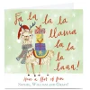 Personalised Emma Valenghi Christmas Card - Llama