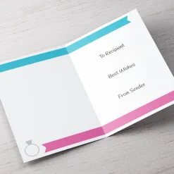 Personalised Engagement Card - Diamond Ring