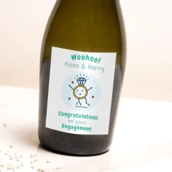 Personalised Engagement Prosecco - Congratulations