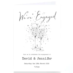 Personalised Engagement Party Invitation - Champagne