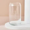 Personalised Engraved Name Can Shaped Glass