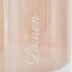 Personalised Engraved Name Can Shaped Glass