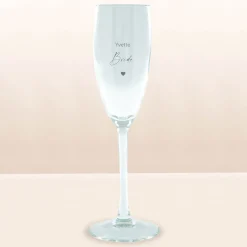 Personalised Engraved Prosecco Glass - Bride