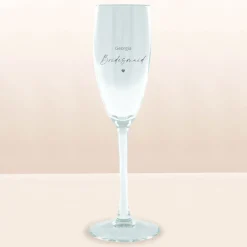 Personalised Engraved Prosecco Glass - Bridesmaid