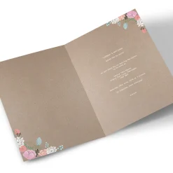 Personalised Evening Reception Invitation - Rustic Floral