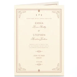 Personalised Evening Reception Invitation - Traditional