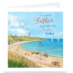 Personalised Father's Day Card - Coastal Father