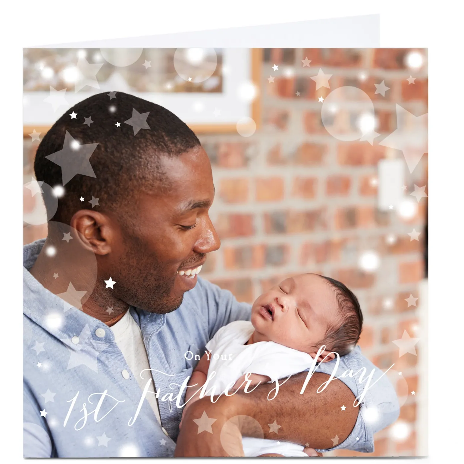Personalised Father's Day Photo Card - 1st Father's Day