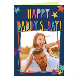 Personalised Father's Day Photo Card - Happy Daddy's Day!