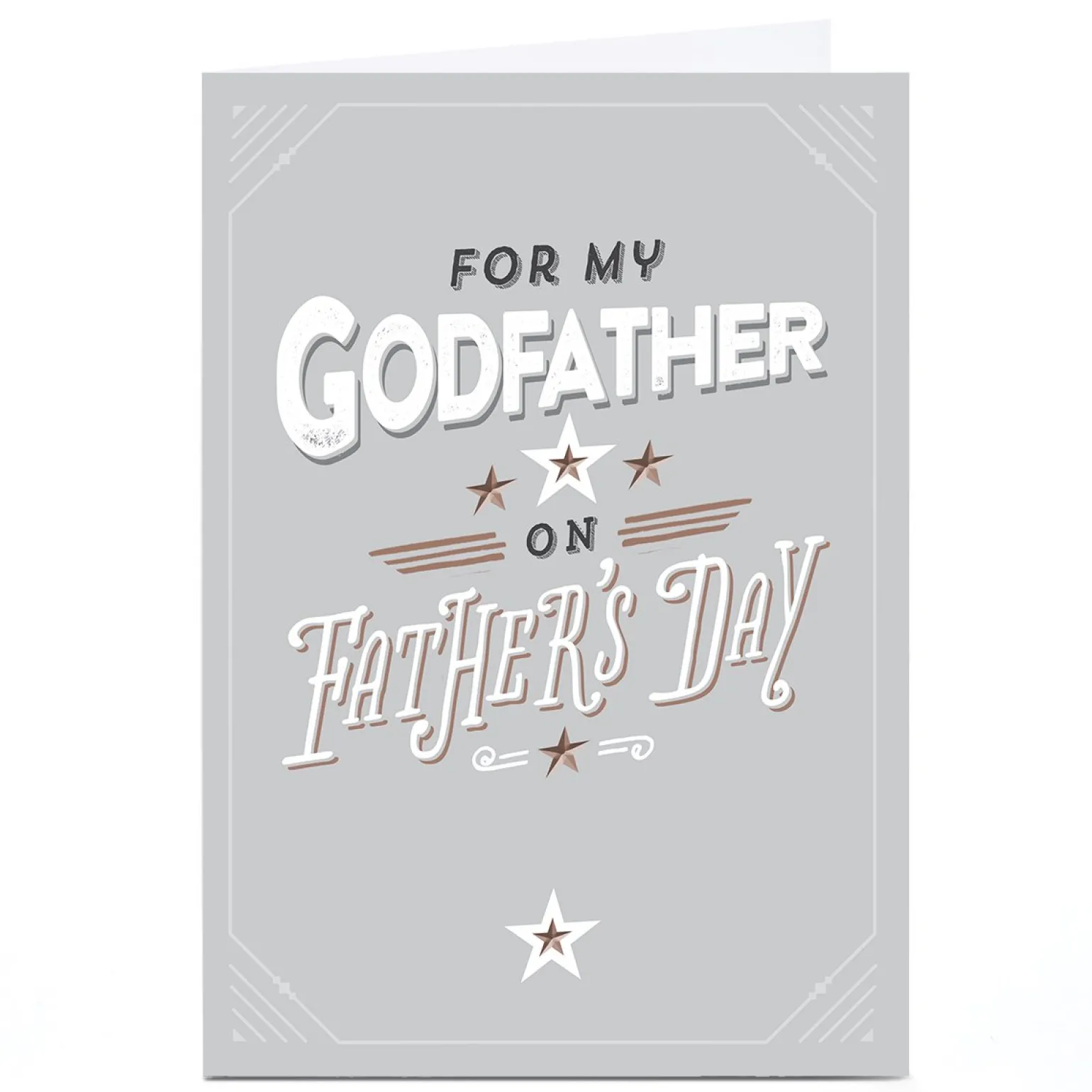 Personalised Father's Day Card - Stars on Father's Day, Godfather