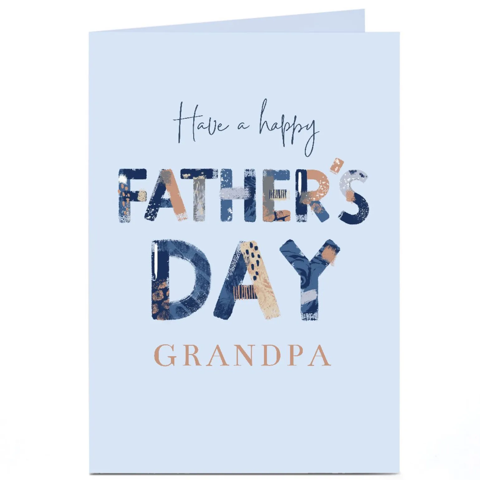 Personalised Father's Day Card - Have A Happy Father's Day, Grandpa