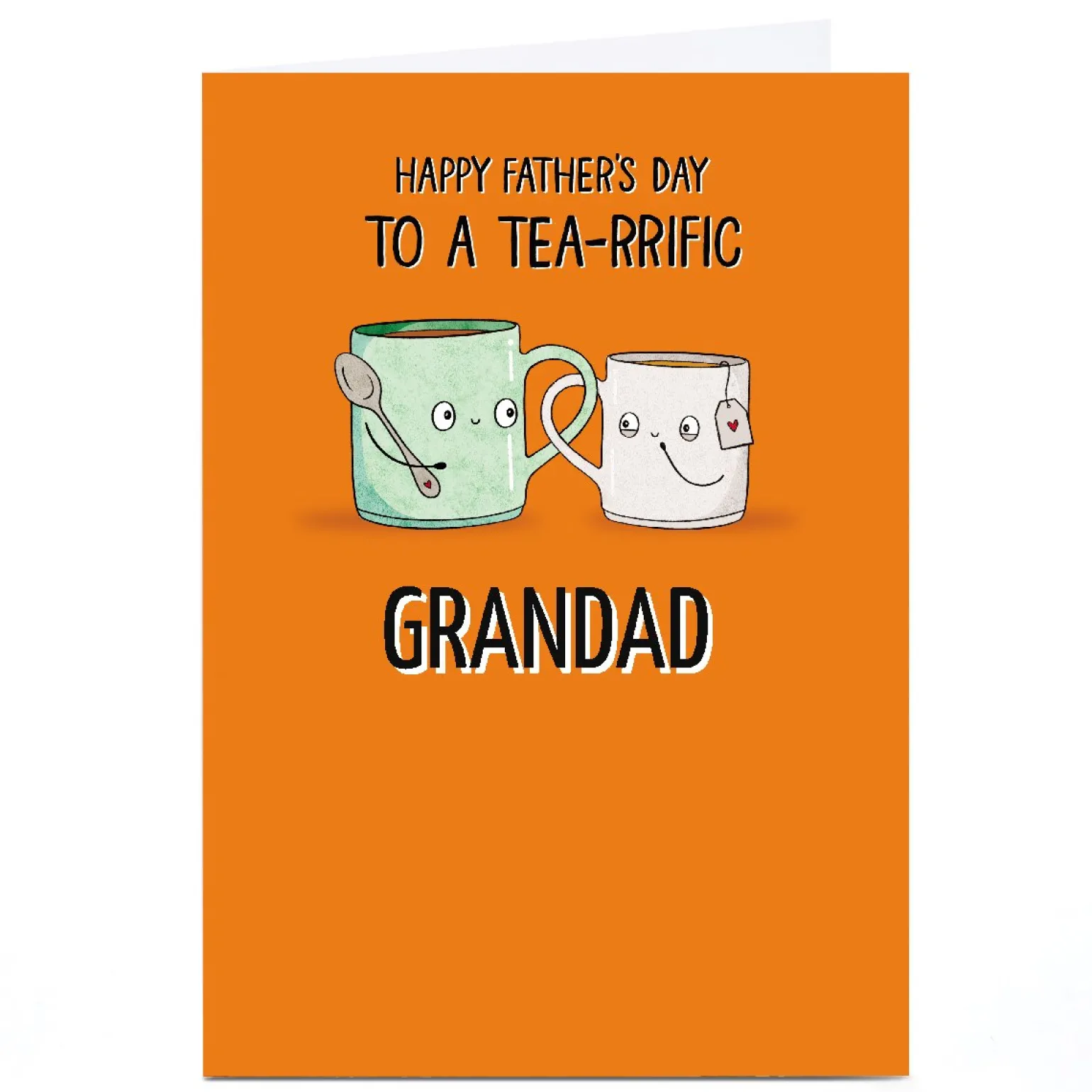 Personalised Father's Day Card -To a Tea-rrific Grandad