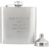 Personalised Father's Day Stainless Steel Hip Flask