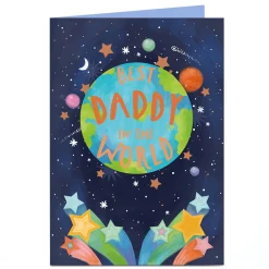 Personalised Father's Day Card - Best Daddy in The World