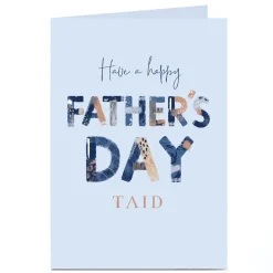 Personalised Father's Day Card - Have A Happy Father's Day, Taid