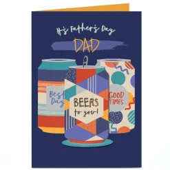Personalised Father's Day Card - Beers for you!