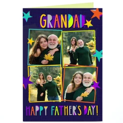 Personalised Father's Day Photo Card - Grandad Father's Day!