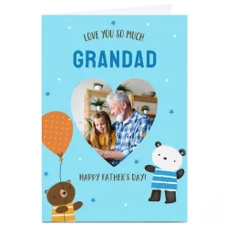 Personalised Father's Day Photo Card - Love you so Much
