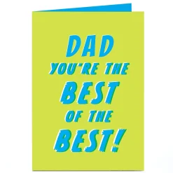 Personalised Father's Day Card - The Best Of The Best, Dad