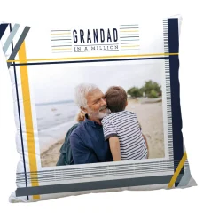 Personalised Father's Day Photo Cushion - Grandad In A Million