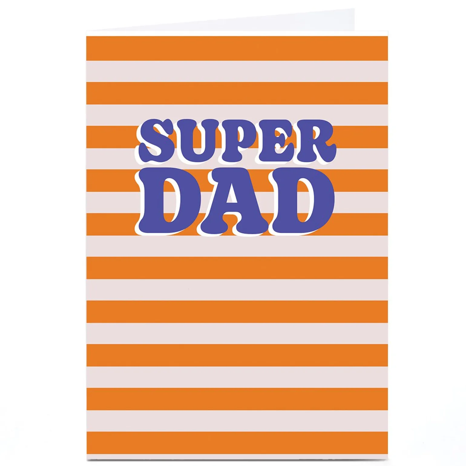 Personalised Father's Day Card - Super Dad Stripes