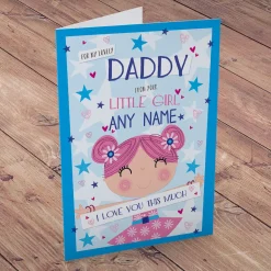 Personalised Father's Day Card - Lovely Daddy